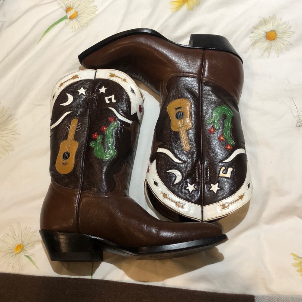 Vintage Montana cowboy boots